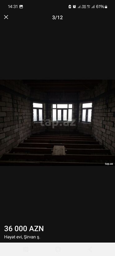 Həyət evləri və villaların satışı: Şirvan şəhərində yerləşən həyət evi (tikinti mərhələsində) — 5