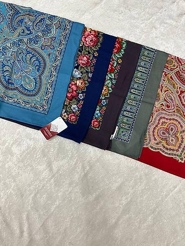 Платки: Платки Павлопосадские✨ Новое поступление 😍 Размер 89*89 с бахромой / — 1