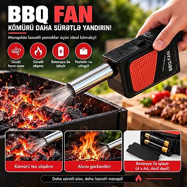Manqala hava vuran elektron Bu məhsul, BBQ fan adlanan, barbekü və