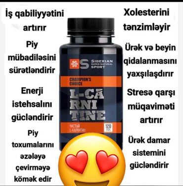 kokelmek üçün protein: L-karnitinin (120 kapsul) qida əlavələri şəklində qəbulu piy