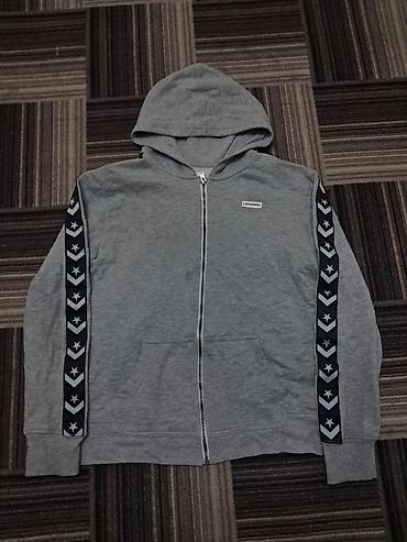 зара одежда: Мужская толстовка, XL, Converse, Б/у, цвет - Серый, Бесплатная доставка — 1