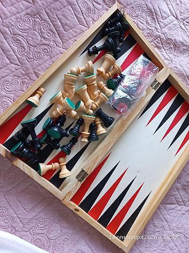 İdman oyunları: Classic Wood 3 in 1 – şahmat, dama və nərd dəsti - Brend: LEON — 2