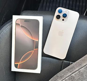 xs max: IPhone 16 Pro Max, Б/у, 512 ГБ, Desert Titanium, Защитное стекло, Чехол, Кабель, 86 % — 2