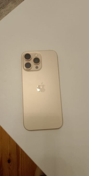 Apple iPhone: IPhone 16 Pro Max, 256 ГБ, Desert Titanium, Отпечаток пальца, Face ID, С документами