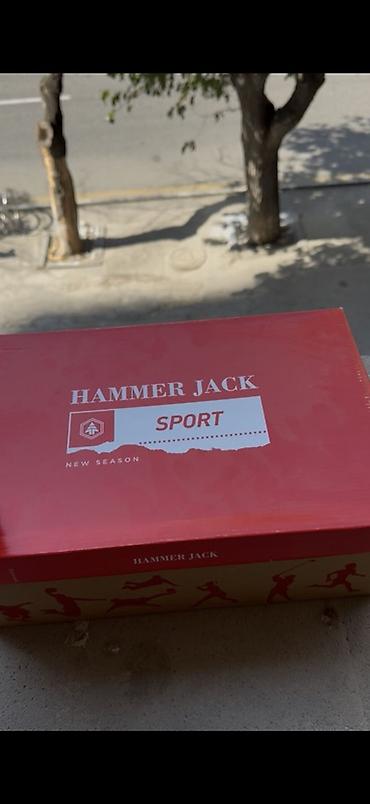 boks aparatı: Hammer Jack “Sport” kişi krossovkası - Rəng: tam ağ - Üst hissə — 2