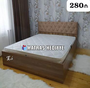 Çarpayılar: Yeni, İkinəfərlik çarpayı, Bazasız, Matras ilə, Siyirməli, Azərbaycan — 5