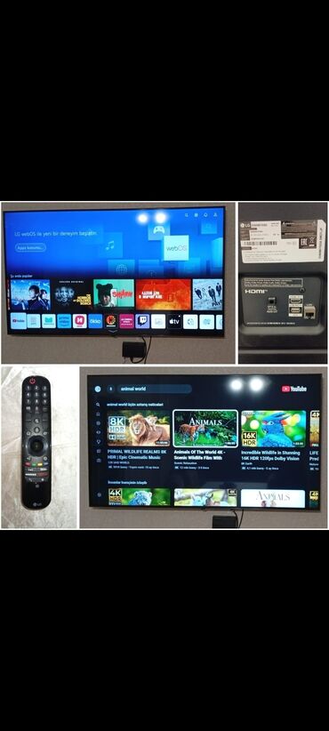 82 ekran smart tv wifi: İşlənmiş Televizor LG LCD Ünvandan götürmə