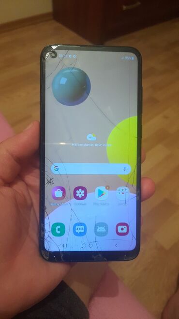 Samsung: Samsung Galaxy A11, rəng - Qara, Qırıq