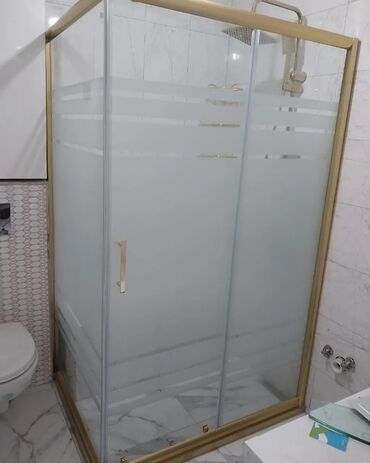 Duş kabinaları, arakəsmələr: Yeni Üstü açıq kabina, Künc üçün, Pulsuz çatdırılma — 23