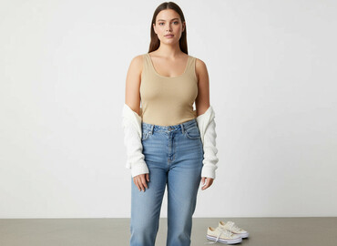 bluzka z kwadratowym dekoltem sinsay: Sinsay, Women`s top, size XL