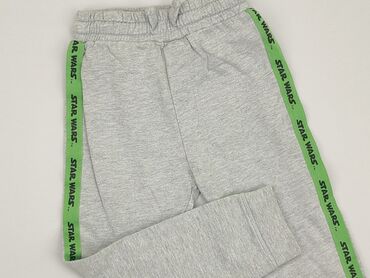 biale spodnie z wysokim stanem: Sweatpants, George, 4-5 years, 104/110, condition - Good