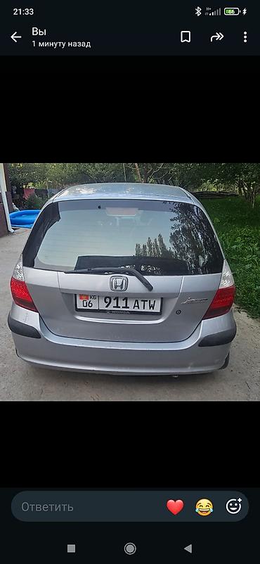 devo lasetti: Honda Jazz: 2002 г., 1.5 л, Автомат, Бензин, Хэтчбэк — 2