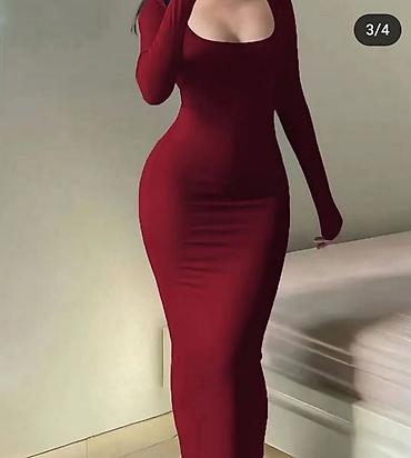 Haljine: Haljine duge sve su sa elastinom. Crna,pink,borda,teget,plava,tamno — 13