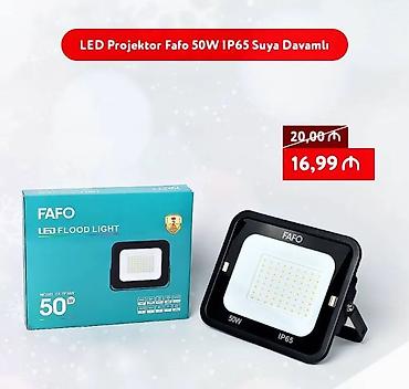 projektör: 🔥 LED Projektor Fafo 50W IP65 Suya Davamlı ✅ Brend: Fafo ✅ Eni: 18,3 — 1