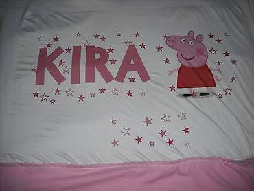 Ostale dečije stvari: Prekrivac za bebe sa stampom pomzelji ime,slika,podaci rodjenja — 3