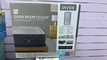 Матрасы: Надувная кровать Intex Dura-Beam Deluxe Comfort-Plush Elevated - — 1
