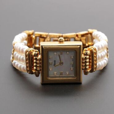 золотые женские часы: Наручные часы Nova из нержавеющей стали с культивированным жемчугом и