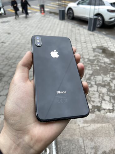 Мобильные телефоны и аксессуары: IPhone Xs Max, Б/у, 256 ГБ, Space Gray, Защитное стекло, Чехол, 78 %