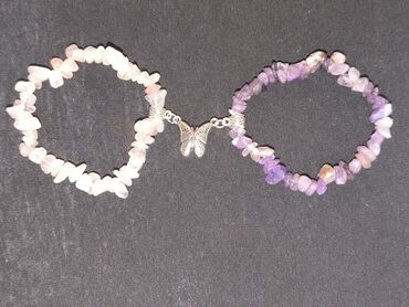 Bilərziklər: Əl işi bilərziklər dəsti - Materiallar: şüşə/daş boncuklar, bəzək — 15