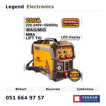 kreditle drel: Elan başlığı: Kontakt qaynaq aparatı 220 W Elan mətni: Legend — 1