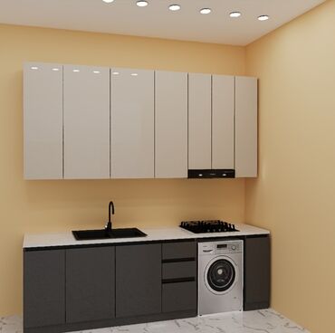 Sifarişlə mətbəx mebeli: Sifarişlə mətbəx dəsti, Özü çəkən petlələr, MDF, Kredit yoxdur, Pulsuz çatdırılma, Ödənişli çatdırılma, Rayonlara çatdırılma — 14