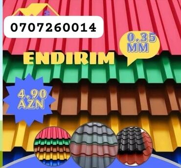 Otaq bitkiləri: Profnastil, Dam üçün, Pulsuz çatdırılma, Zəmanətli