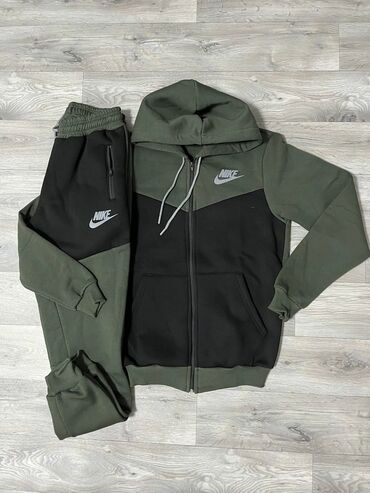 Trenerke: Komplet, Nike, bоја - Crna, Flis — 4