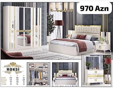Yataq otağı dəstləri: İkinəfərlik çarpayı, Dolab, Termo, Tumba, Yeni — 44