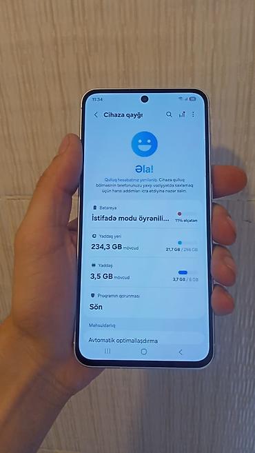 sim operator: Samsung Galaxy A56, 256 GB, rəng - Ağ, İki sim kartlı, Barmaq izi, Face ID — 6