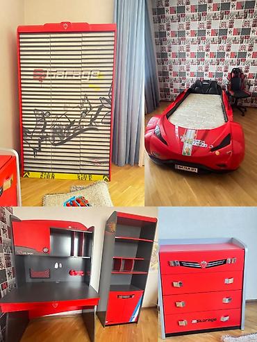 Uşaq otağı üçün tam dəst “Garage/BS Storage” temalı mebel Tərkibi: -