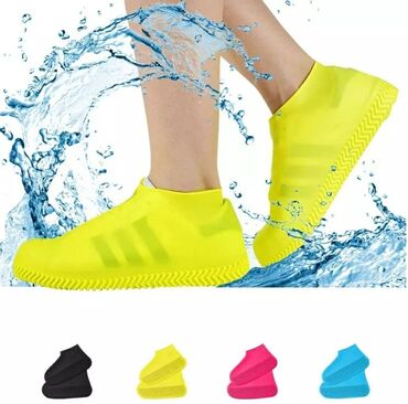 kvadrat kabloklu qadın ayaqqabıları: Yağış ayaqqabısı 🔺Rəng: sarı, mavi, boz Yağış ayaqqabısı sudan