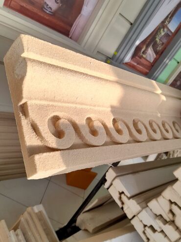 Digər bitirmə materialları: Fasad üçün dekorativ elementlər və hazır detallar - Material: sıxlığı — 62