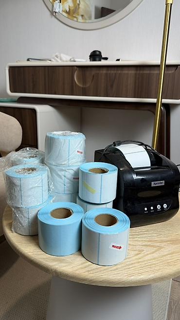Торговые принтеры: Термопринтер этикеток Xprinter + комплект рулонов - Модель: Xprinter — 6