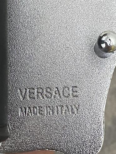 Ремни и пояса: Ремень, Versace, Материал: Натуральная кожа, Мужские, Новый — 3
