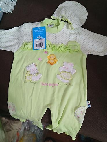 usaq oyuncaqlari paska: Maia Baby Kids markalı uşaq kombinezonu və papaq dəsti - Modell: 7632 — 2