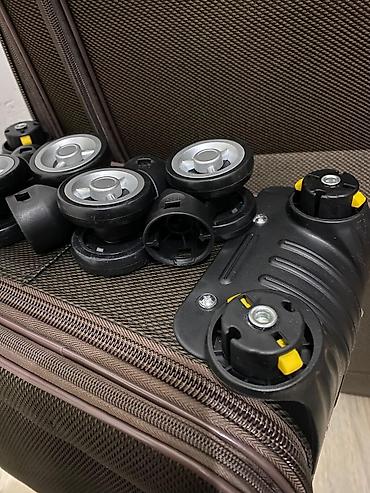 Чемоданы: Чемодан, Новый, Материал: Полиэстер, Маленький (до 40 л), На колесах — 5