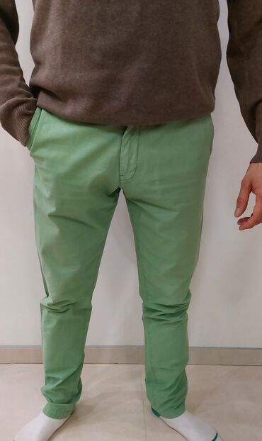 new yorker kozne pantalone: Pantalone H&M, bоја - Zelena