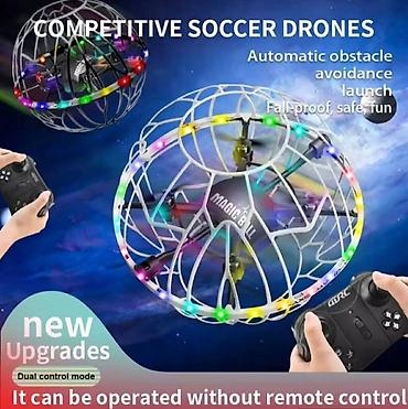 bacac diska statua: S34 Football Quadcopter Dron sa LED Osvetljenjem Atraktivan i zabavan — 1