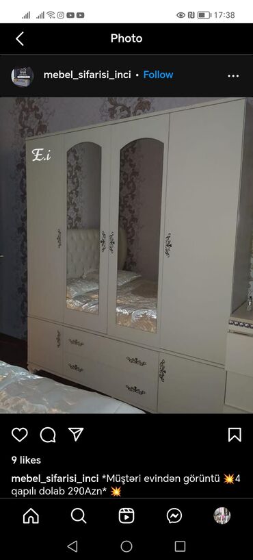 Sifarişlə dolablar: Düz dolab, Qonaq otağı üçün, Dəhliz üçün, Yataq otağı üçün, Paltar üçün, Açılan, Quraşdırıla bilən, 3 qapılı — 22