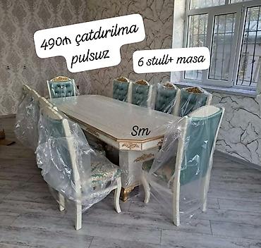 Masa və oturacaq dəstləri: 🇹🇷Turkiye istehsali. Metbex masa desti Masa 4 oturacaq Masa 80*130 — 11