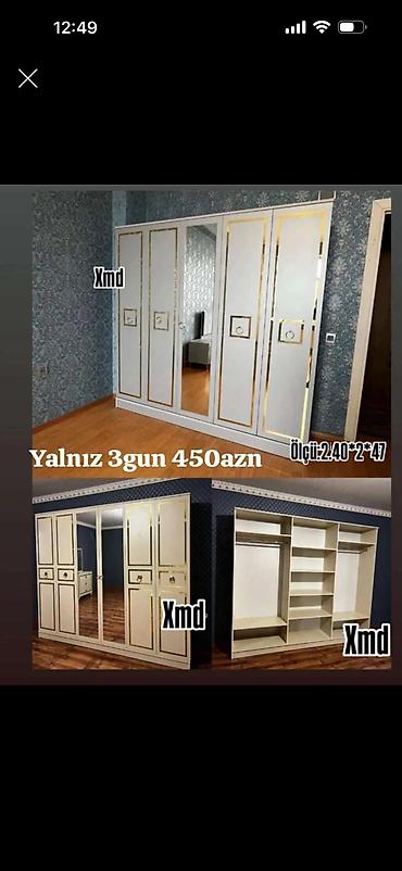 Klassik üslubda paltar şkafı - Ölçü: 2.40 × 2 × 47 (sm olaraq lalafo.az -da Klassik üslubda paltar şkafı - Ölçü: 2.40 × 2 × 47 (sm olaraq