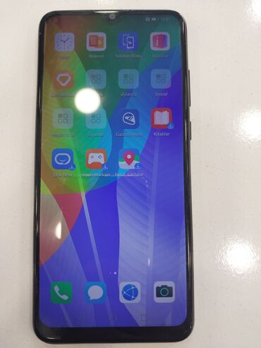 samsung s 3 ekran: Huawei Y6p, 64 GB, rəng - Qara, Barmaq izi