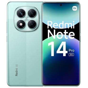 айфон 14 про: Redmi Note 14 Pro, 256 ГБ, цвет - Синий, Гарантия, Сенсорный, Отпечаток пальца