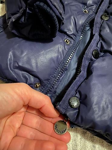 Jakne, kaputi i prsluci: MONCLER perijana jakna 5 6 godina Moze za devojcice i za decake Teget — 3