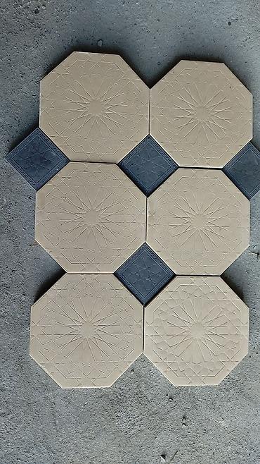 Тротуарная плитка: Тротуарная плитка для двора/террасы - Формат: восьмиугольные светлые — 20