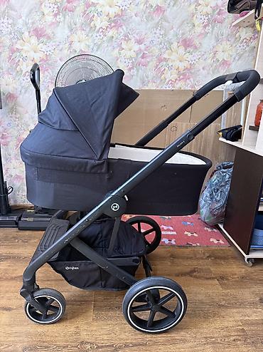 коляски с большими колесами: Коляска, Cybex, цвет - Черный, Б/у, Самовывоз, Бесплатная доставка, Платная доставка — 9