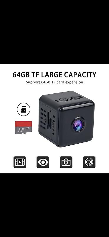 Фото и видеокамеры: Mini Wi‑Fi Kamera – 64GB TF kart dəstəyi Xüsusiyyətlər: - Kiçik və — 1
