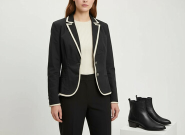 sinsay marynarki damskie wyprzedaż: Montego, Women's blazer, size L