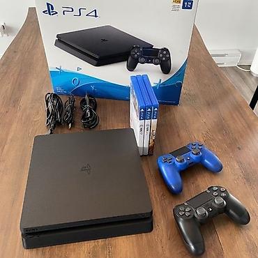 oyun direksiyonu: PlayStation 4 Slim oyun konsolu paketi Xüsusiyyətlər: - Model: Sony — 3