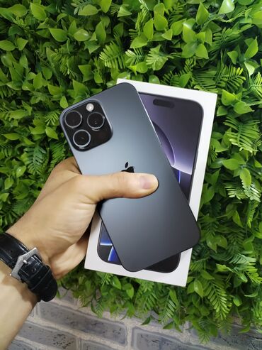balaca ayfon: IPhone 16 Pro Max, 256 GB, Black Titanium, Face ID